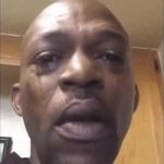 Black man crying meme template