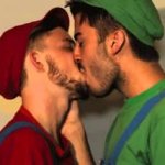 mario kiss meme template