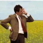 mr bean waiting meme template