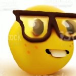 3D Nerd Emoji meme template