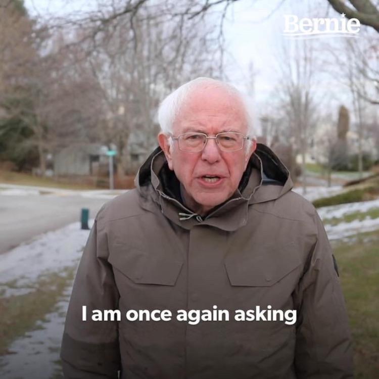 Bernie Sanders Asking