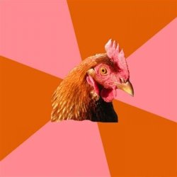 Anti Joke Chicken meme template