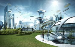Futuristic Utopia meme template