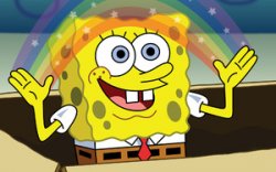 spongebob magic meme template