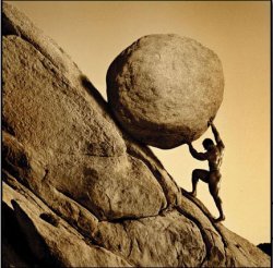Sisyphus meme template