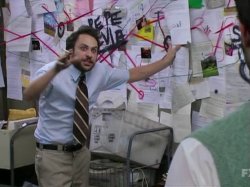 Charlie Conspiracy (Always Sunny in Philidelphia) meme template