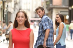 Disloyal Boyfriend meme template