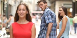 Jealous Girlfriend  meme template