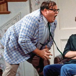 Chris Farley For the love of god meme template