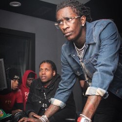 Young Thug and Lil Durk troubleshooting meme template