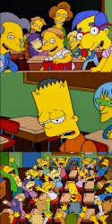 Say the line Bart meme template
