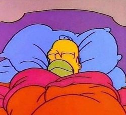 Homer Simpson sleeping peacefully meme template