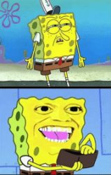 Spongebob money meme template