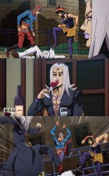Abbacchio Joins the Kicking meme template
