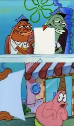 patrick scared meme template