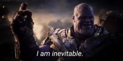 I am inevitable meme template
