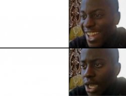Oh yeah! Oh no... meme template