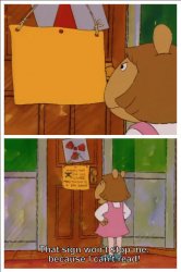 This sign won't stop me, because i cant read meme template
