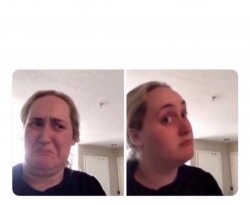No yes lady meme template