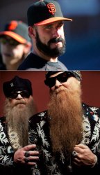Brian Wilson Vs ZZ Top meme template