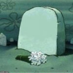 Here Lies X meme template
