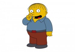 The Simpsons Ralph Wiggum Picking His Nose meme template