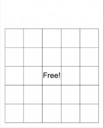 Blank Bingo meme template