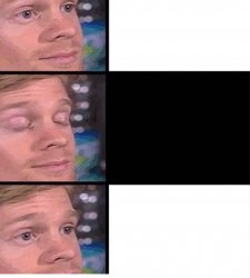 blinking guy vertical blank meme template