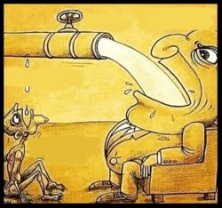 fat guy drinking water meme template