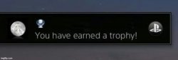 PlayStation trophy meme template