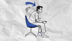 Lean forward in your chair meme template