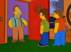Simpsons Grandpa meme template