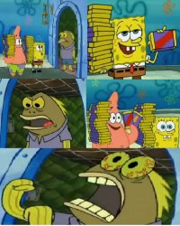 Chocolate Spongebob meme template