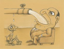 Greedy Pipe Man meme template