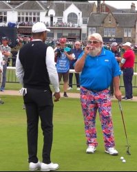 John Daly and Tiger Woods meme template