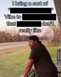 I Bring a Sort of X Vibe to the Y meme template
