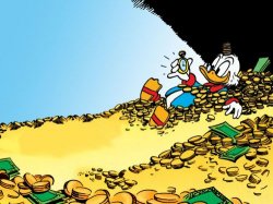Scrooge McDuck meme template