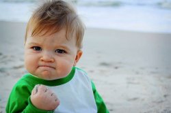 Success Kid Original meme template