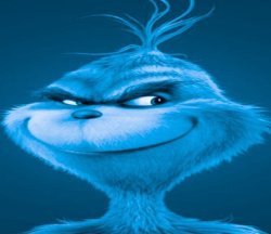 Blue Grinch meme template