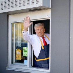 Trump McDonald's Drive-thru meme template