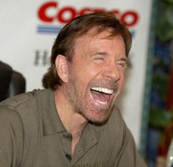 Chuck Norris Laughing meme template
