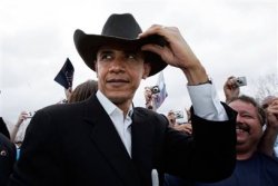 Obama Cowboy Hat meme template