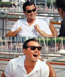 Leonardo Dicaprio Wolf Of Wall Street meme template