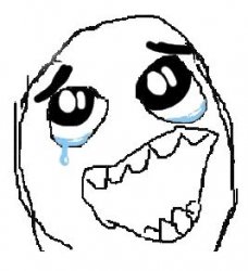 Happy Guy Rage Face meme template