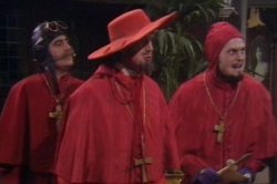 Nobody Expects the Spanish Inquisition Monty Python meme template