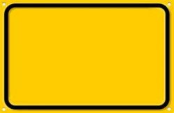 Blank Yellow Sign meme template