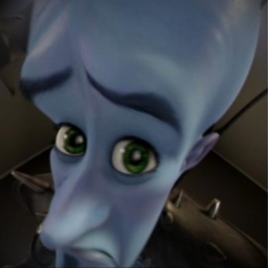Megamind peeking no bitches meme